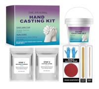 Kit de moulage à la main 3D à faire soi-même, cadeau souvenir pour couples, familles, bébés, elle, lui, sculpture de mémoire personnalisée, kit de moulage à la main pour mariages, fiançailles