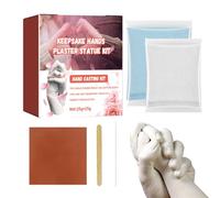 Kit de moulage à la main en plâtre - Moule de pied de main - Kit de moulage maison | Idée cadeau personnalisée, kits de souvenirs uniques, ami réfléchi, bien-aimé