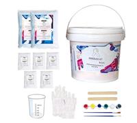 Kit de moulage à la main - Ensemble de moulage à la main pour couples, kit de moulage de statue en plâtre, poudre de clonage, barillet cylindrique, souvenir de vrai doigt, pour adultes et