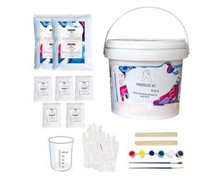 Kit de moulage à la main - Ensemble de moulage à la main pour couples, kit de moulage de statue en plâtre, poudre de clonage, barillet cylindrique, souvenir de vrai doigt, pour adultes et