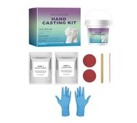 Kit de moulage à la main - Kit de moulage à la main de luxe pour couple avec détails lisses Mélange d'alginate | Sculpture créative pour partenaires, amoureux, cadeau, mariage, fiançailles, décoration