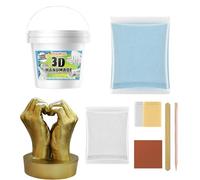 Kit De Moulage À La Main | Sculpture Manuelle 3D Kitt Taille Familiale | Moules À Mains, Kits De Moulage De Statues En Plâtre DIY Pour Thanksgiving, La Saint-valentin, Les Mariages Et Les Anniversaire
