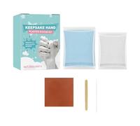Kit de moulage à la main: unité d'empreinte corporelle, outil de création de sculptures, morceau de mélange de gypse | Artisanat et personnalisé avec empreintes de mains pour les amoureux