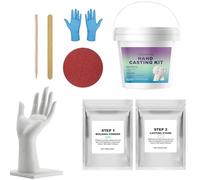 Kit de moulage de main en plâtre,Romantique Fait Main Sentimental - Kit d'empreinte manuelle pour la famille - Pour les fêtes, anniversaires, mariages, Saint-Valentin, Fête des Mères, fiançailles