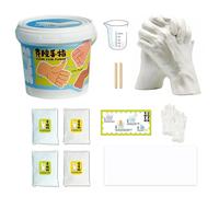 Kit de moulage de main, kit d'empreintes de main 3D pour couples, forme de main du couple romantique, kit de moulage de main en plâtre, statue de plâtre, outil de sculpture, artisanat des doigts pour