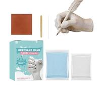 Kit de Moulage de Main - Poudre Décorative DIY pour Décoration | Coffret Couple pour Création d'Empreintes,Pour Mariage, Noël, Couples, Épouse, Parents, Maman, Petite Amie, Et