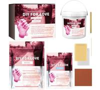 Kit de moulage de main souvenir - Kit de moulage en plâtre, sculpture à main familiale, modèle d'empreinte de main de rappel | Kit de moulage à main 3D DIY pour couples, amis, parents, Saint-Valentin