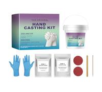 Kit de Moulage de Mains, Kit pour Adultes Création d'Empreintes de Couple | Set Artisanal avec Gants pour Sculpture Souvenir Cadeaux Femme, Maman & Fête des Mères