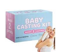 Kit De Moulage De Mains - Ornement De Moulage D'empreintes De Mains, Kit D'empreintes De Bébé, Ensemble De Souvenirs De Nouveau-né, Parfait Pour La Chambre À Coucher, Le Salon, La Salle D'étude, Chéri