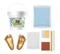 Kit de moulage de moule à main - 12,7 x 10,9 x 11 cm - Kit de moulage à la main familial - Kit de sculpture en plâtre 3D - Outils de souvenirs pour Thanksgiving, Saint-Valentin, mariage, anniversaire