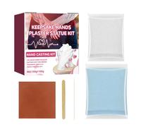 Kit de Moulage de moules à Main kit de Moulage à la Main pour Couples,Kit de Moulage à Main Familial, moulages de Pieds et de Mains Moule en plâtre, Cadeau de décoration intérieure pour Couples, ma