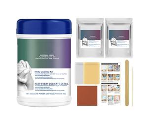 Kit de moulage de pâte - Kit de moulage à la main de 10,3 cm | Plaster of Pari pour l'artisanat et le modelage avec poudre dorée et argent, kit de poudre de clonage pour et adultes