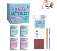 Kit de Moulage d'Empreintes - Moulage 3D Réaliste pour Mains et Pieds | Kit d'empreinte main bébé, déco chambre | Idée Cadeau Créative pour Garçons et Filles