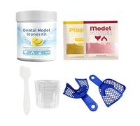 Kit de Moulage Dentaire - Poudre de Plâtre pour Forme Dentaire - Outil Pédagogique De Base Pour Modèle - Pour Hommes Femmes Étudiants Démonstration Enseignement