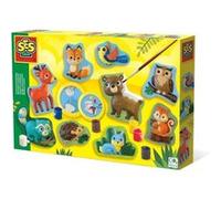 Kit de moulage et peinture - SES CREATIVE - Animaux de la forêt - Plastique recyclé - À partir de 5 ans - Mixte