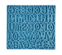 Kit de moulage fait à la main en résine époxy avec lettres et chiffres en forme de gouttes d'oreilles