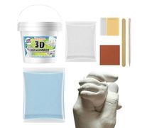 Kit de moulage manuel | Kit de moulage à la main en argile pour couple familial, ensemble de moules en plâtre pour bricolage de Noël, souvenirs réalistes, outils de fabrication de souvenirs pour