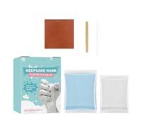 Kit de moulage manuel pour couples - Kit de sculpture en plâtre souvenir de 15,4 x 19,5 cm (6,06 x 7,68 pouces) de moule à main sincère | Cadeau commémoratif pour anniversaire de mariage, épouse