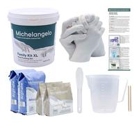 Kit De Moulage Michelangelo Familial XL - 4 Mains Adultes/Enfants, Pichet 1L + Spatule