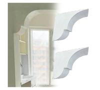 Kit de moulage mural prédécoupé personnalisable pour portes intérieures, panneau d'angle en plâtre à peindre pour une installation facile à faire soi-même