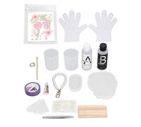 Kit de Moule en Résine Époxy DIY, 2 MOULES EN SILICONE avec Fleurs Séchées et Stickers - Création Personnalisée de Dessous de Verre Brillants, Durable et Facile à Démouler, Idéal (Ensemble rose)