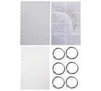 Kit de moule en silicone pour couverture de carnet créatif - Œil de dragon - Cristal époxy - Fournitures de fabrication de fournitures de papeterie - Accessoires de livres - Moules de moulage en
