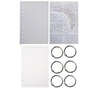 Kit de moule en silicone pour couverture de carnet créatif - Œil de dragon - Cristal époxy - Fournitures de fabrication de fournitures de papeterie - Accessoires de livres - Moules de moulage en