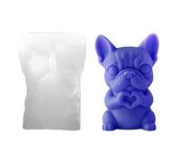 Kit De Moules À Bougies En Forme D'animaux - Formes De Moulage En Silicone, Conceptions Artisanales Détaillées | Tortue Grenouille Chiot 6.3x6.3x8.2cm 6.3x5.5x7.8cm 6x5.5x8.5cm Flexible Antiadhésif Ré