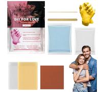 Kit De Moules À Main - Ensemble De Moulage En Plâtre Pour Couples, Sculpture De Statue Faite À La Main, Artisanat De Mémoire DIY | Kit D'activités De Création De Souvenirs Romantiques, Cadeau De Céléb
