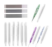Kit de Moules en Résine Époxy pour Stylo à Bille - 6 pcs Moules en Silicone avec 15 Recharges - Idéal pour le Bricolage et les Projets d'Art et d'Artisanat, Bricolage Moule en Résine Époxyde Silicone