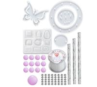 Kit De Moules En Résine Époxy Silicone, Carillons Éoliens, Libellule, Fée Papillon, Moule Mesure Pour Créer Art Diy
