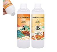 Kit De Moules En Silicone Liquide | Composé De Moulage En Caoutchouc Multifonctionnel | Matériau De Moulage DIY Durable Et Résistant Aux Déchirures Pour Résine, Bijoux, Bougies, Savons, Décoration En