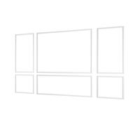 Kit de Moulures Murales Prédécoupées 3 pièces-Duoku-Cadres de 58 cm, 143 cm et 122 cm pour Décoration Intérieure