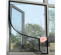 Kit de moustiquaire pour fenêtre Gemini_mall® - 1,3 x 1,5 m - Noir