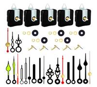 Kit de mouvement d'horloge à quartz à piles avec fonctionnement silencieux et moteur à couple élevé pour réparer, remplacer ou créer des horloges murales