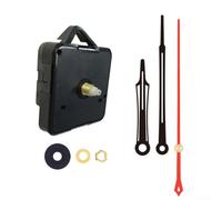 Kit de mouvement d'horloge à quartz de rechange - Couple élevé - Parfait pour les horloges personnalisées (noir + rouge)