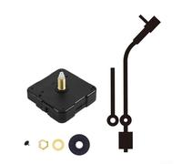 Kit de mouvement d'horloge à quartz pour bricolage avec fonctionnement silencieux, tige de 13 mm et longueur de filetage 5 mm pour différents modèles d'horloge (noir)
