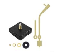 Kit de mouvement d'horloge à quartz pour bricolage avec fonctionnement silencieux, tige de 13 mm et longueur de filetage 5 x 5 mm pour différents modèles d'horloge (doré)