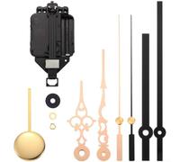 Kit de mouvement d'horloge à quartz pour décoration d'intérieur avec | Kit de mouvement d'horloge pendule à quartz en métal silencieux pour panneaux de 5 à 8 mm Décoration d'intérieur rétro pour