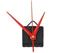 Kit de mouvement d'horloge à quartz silencieux avec aiguilles blanches - Pièces de rechange pour horloges murales, travaux manuels et réparation (pas de bruit de tic-tac, installation facile)