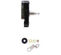 Kit de mouvement d'horloge murale à quartz silencieux pour réparation et remplacement - ± 30 sec/mois, axe long, construction métal-plastique, compatible (23 mm 12 mm)