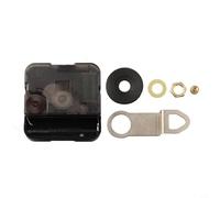 Kit de mouvement d'horloge murale à quartz silencieux pour réparation et remplacement - ± 30 sec/mois, axe long, construction métal-plastique, compatible (18 mm 5 mm)