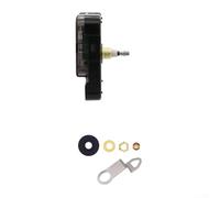 Kit de mouvement d'horloge murale à quartz silencieux pour réparation et remplacement - ± 30 sec/mois, longue axe, construction métal-plastique, compatible (18,5 mm 8 mm)