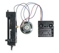 Kit de mouvement d'horloge murale avec carillon musical, volume réglable, mécanisme à quartz pour panneaux épais de 2 à 7 mm, kit de réparation d'horloge DIY compatible avec