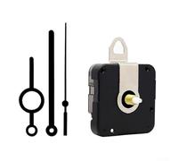 Kit de mouvement d'horloge murale silencieuse avec mécanisme à quartz précis et aiguilles en métal pour projets de décoration d'intérieur et de réparation d'horloge (B)