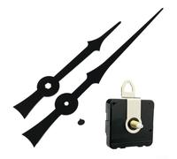 Kit de mouvement d'horloge murale silencieuse avec mécanisme à quartz précis et aiguilles en métal pour projets de décoration d'intérieur et de réparation d'horloge (E)