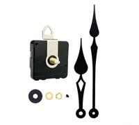 Kit de mouvement d'horloge murale silencieuse avec mécanisme à quartz précis et aiguilles en métal pour projets de décoration d'intérieur et de réparation d'horloge (F)