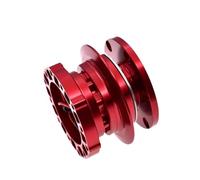 Kit De Moyeu De Volant Racing 12 Trous À Démontage Rapide Adaptateur De Moyeu De Volant En Aluminium Et Alliage Moyeux de Volant(Red)