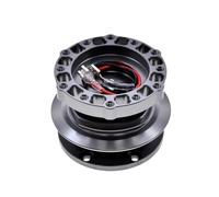 Kit De Moyeu De Volant Racing 12 Trous À Démontage Rapide Adaptateur De Moyeu De Volant En Aluminium Et Alliage Moyeux de Volant(Gray)