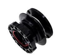 Kit De Moyeu De Volant Racing 12 Trous À Démontage Rapide Adaptateur De Moyeu De Volant En Aluminium Et Alliage Moyeux de Volant(Black)